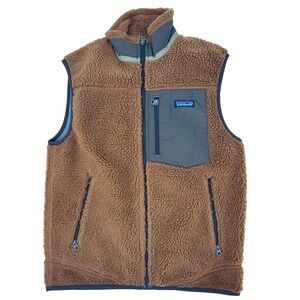 Patagonia Brown and Gray Fleece Vest
